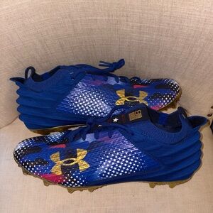 New Under Armour UA Spotlight 4 MC USA Football Cleats Men Size 11